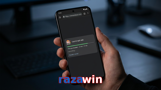 Main screen of Razawin apk page for PK players
