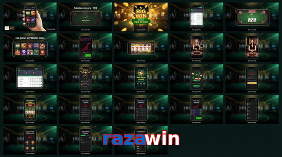 Main screen of Razawin bet page for PK players