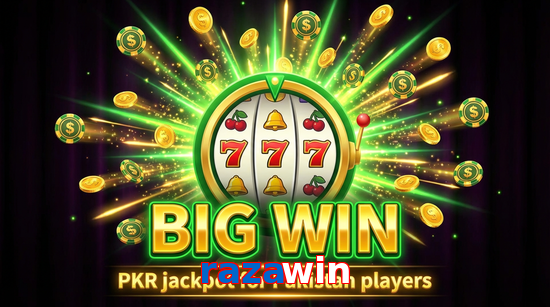 Big win animation on Razawin slot game